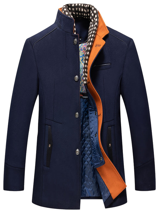 Men's Business Woolen Coat Fashion Scarf - Non Ironing, Windproof, Warm - For Men - Suitable for Fall/Winter - Perfect Gift for Business Professionals