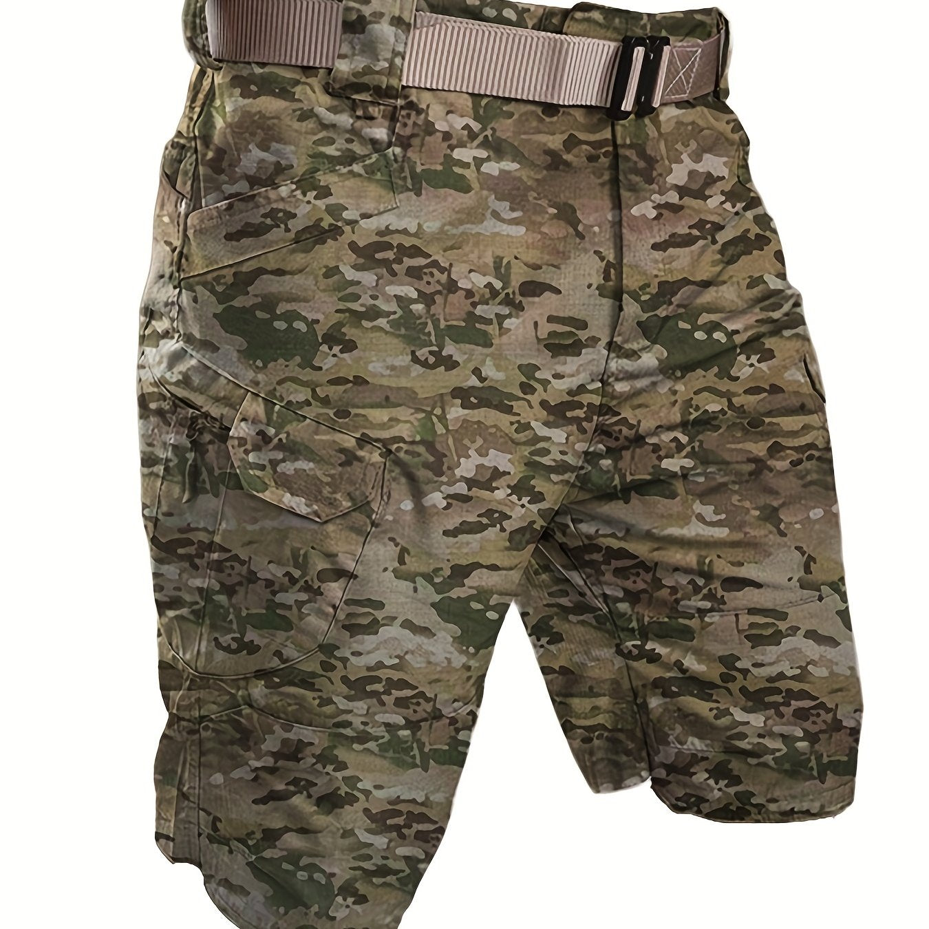 Men's Summer Cargo Shorts Quick Dry Men's Tactical Shorts Solid Multi-Pockets Workout Short Pants