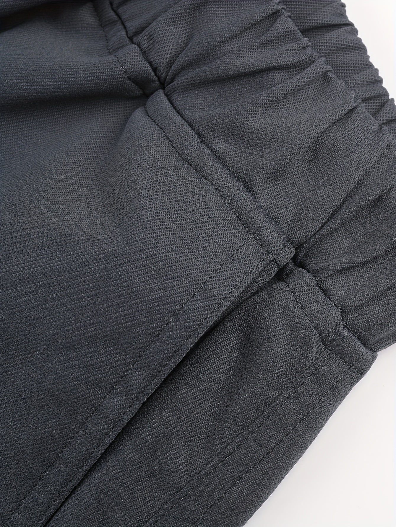 2-pack Boys Loose Fit Cargo Shorts With Pockets, Solid Color Shorts For Spring/Summer/Fall