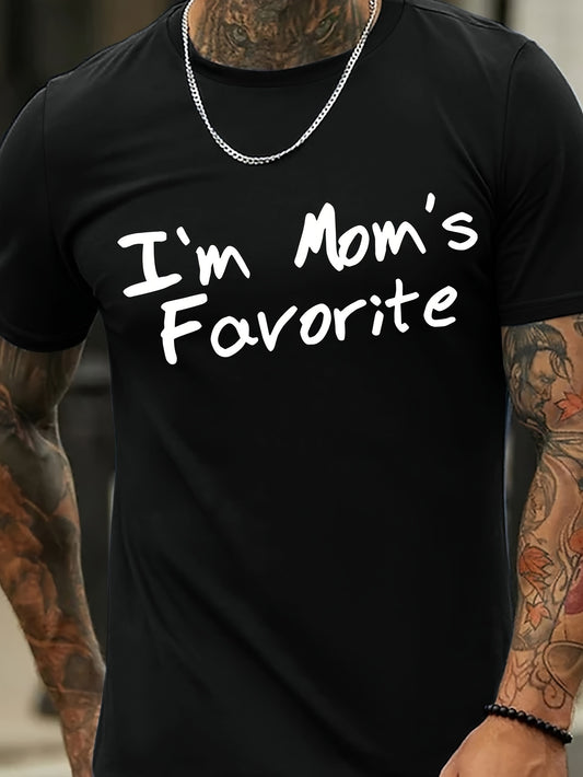 1 pc, 100% cotton T-shirt, Mens Trendy Letter-printed T-Shirt - Short-Sleeve Crew Neck Casual Top - Lightweight & Comfortable for Spring/ Summer Wear