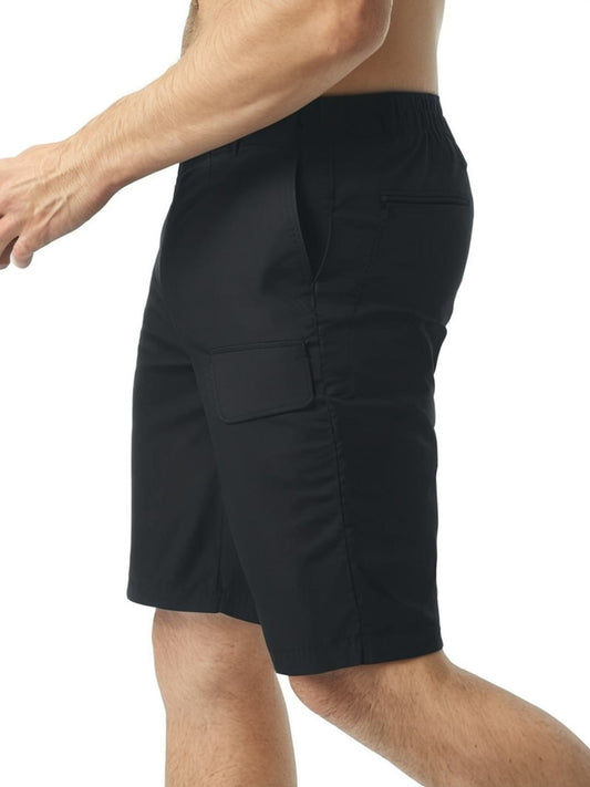 3pc, Men's Waterproof Tactical Shorts Outdoor Cargo Shorts, Lightweight Quick Dry Breathable Hiking Fishing Cargo Shorts