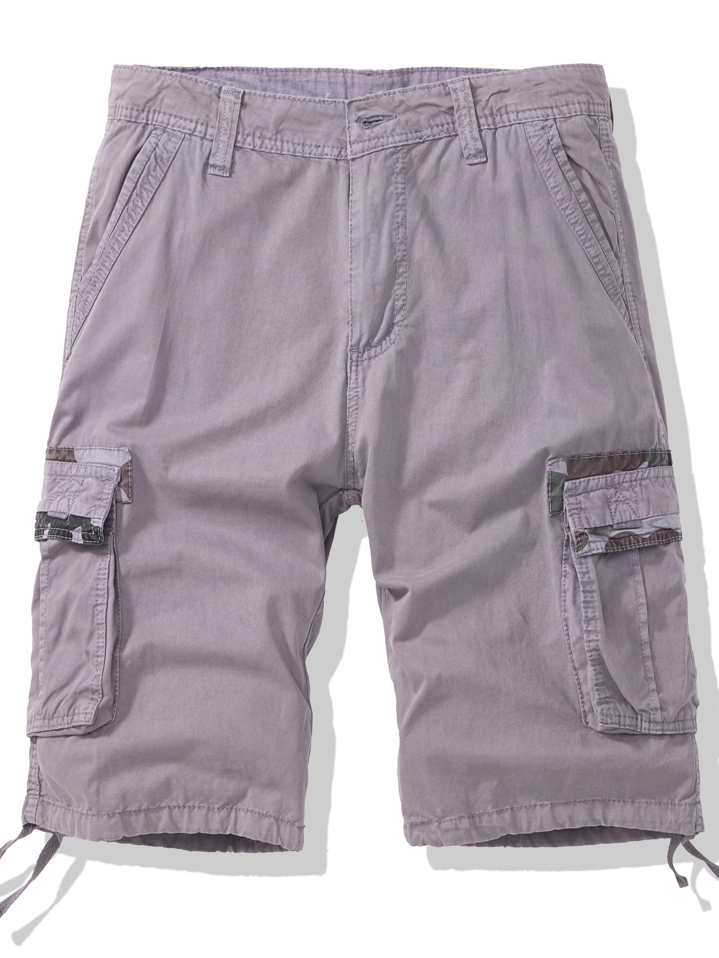 Men's Casual Multi Pocket Shorts, Chic Comfy Cotton Cargo Shorts