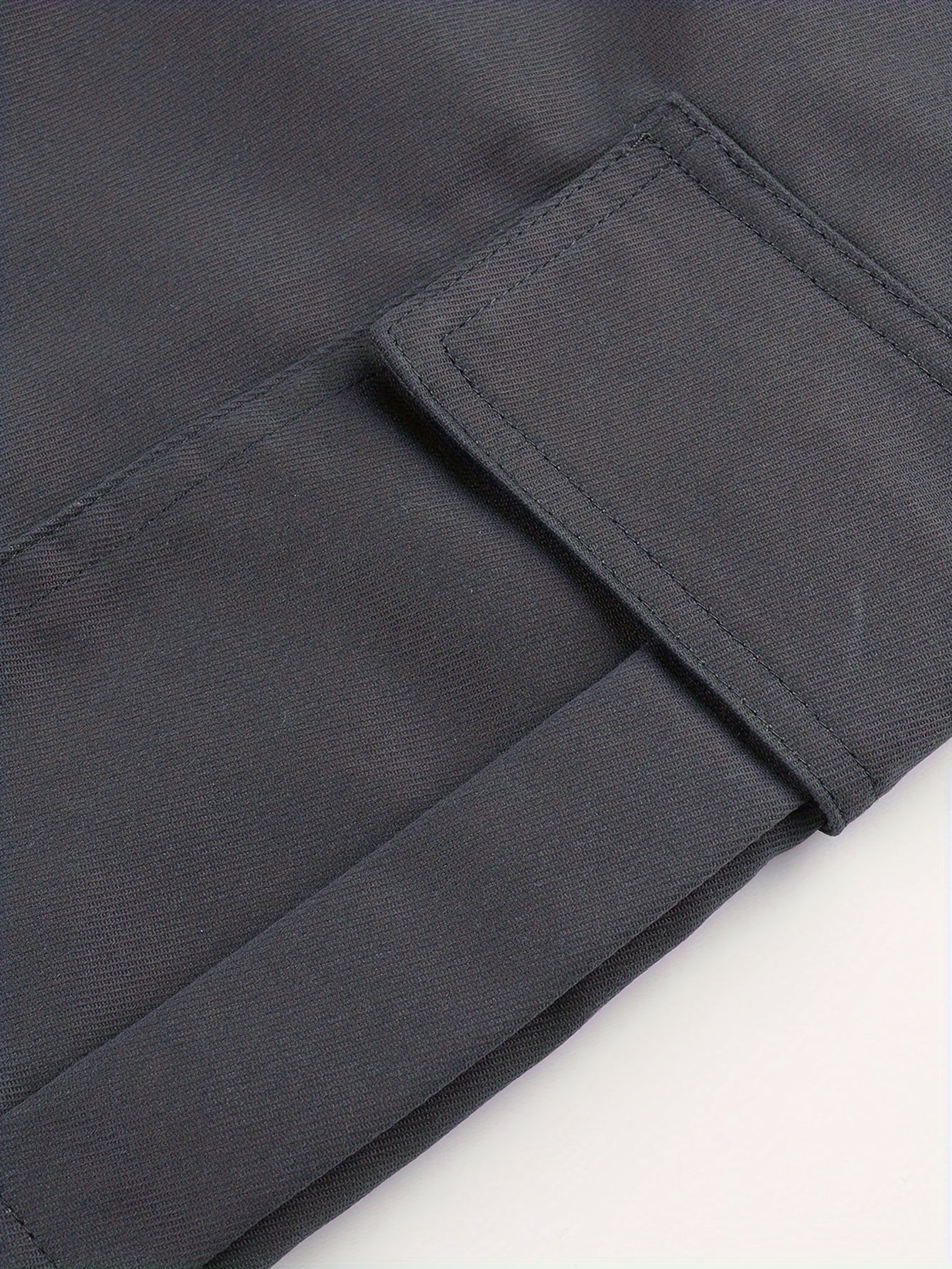 2-pack Boys Loose Fit Cargo Shorts With Pockets, Solid Color Shorts For Spring/Summer/Fall