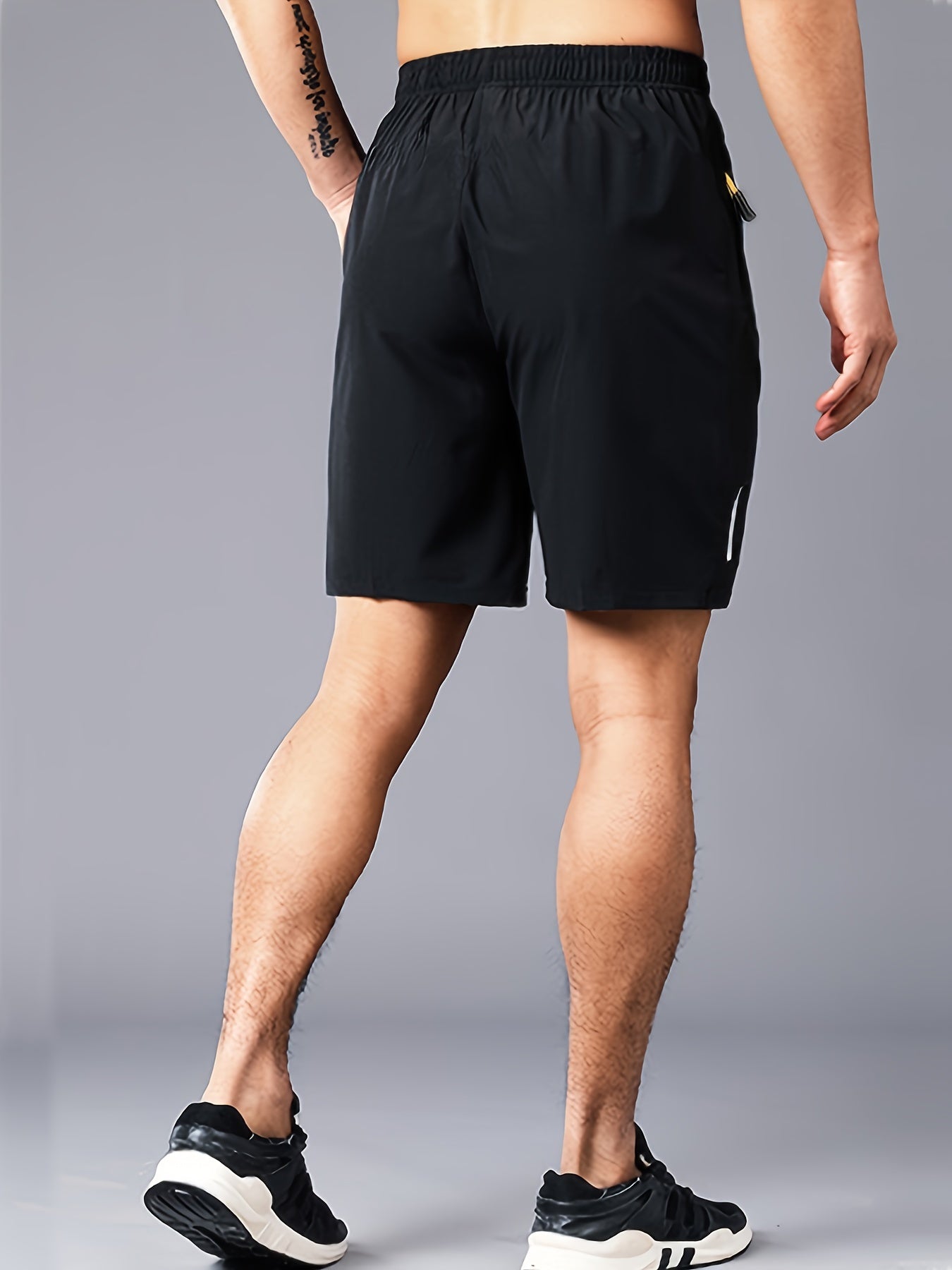 5-pack Men's 5-Pack Quick-Dry Athletic Cargo Shorts with Reflective Stripes, Breathable Running Shorts for Fitness, Basketball, and Sports