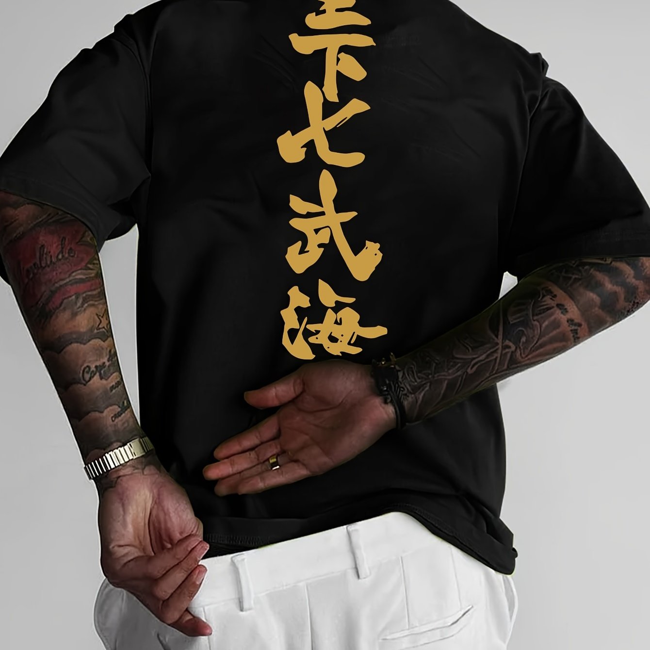 Men's Anime Cartoon Printed T-shirt