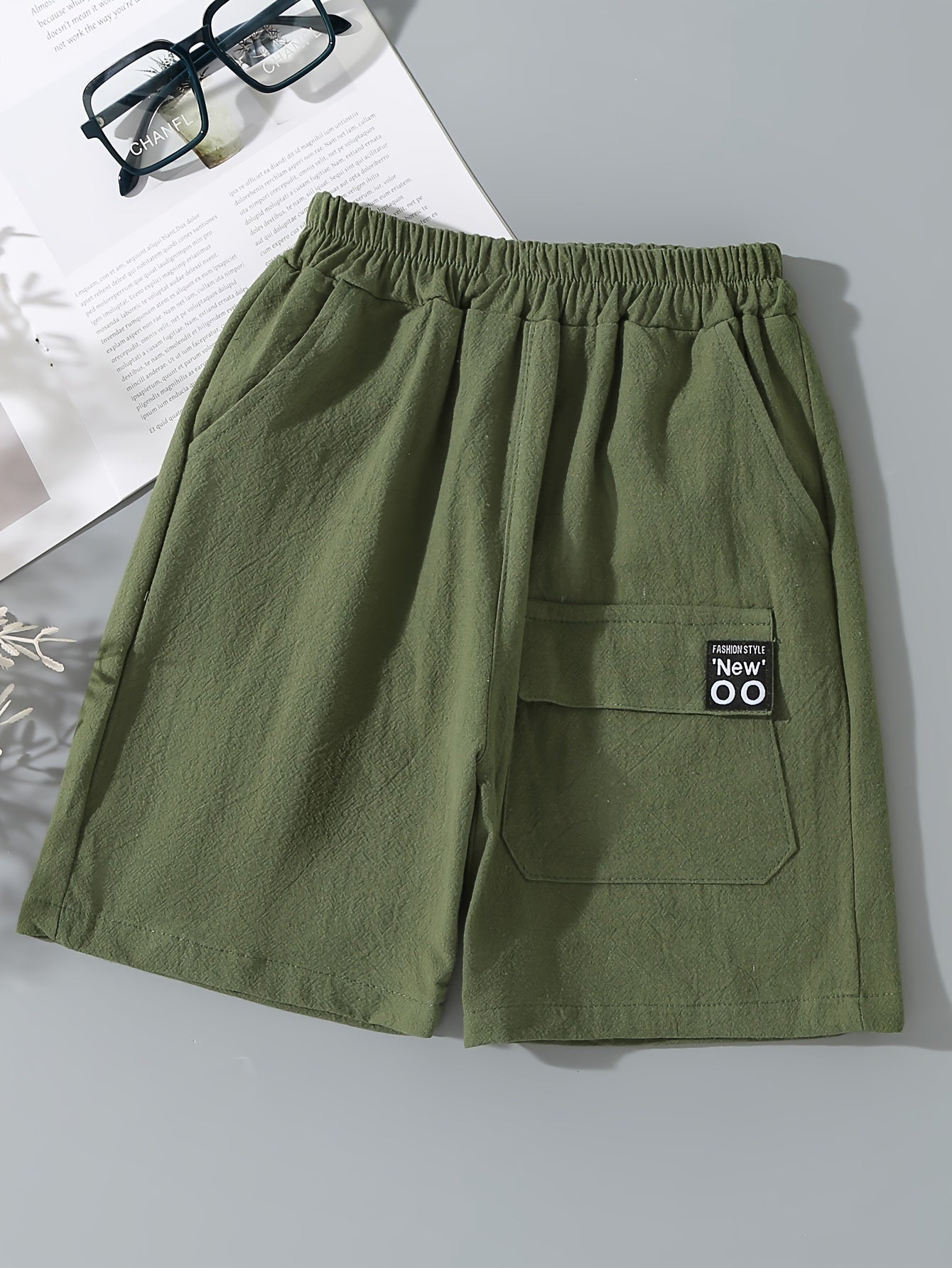 3-Pack Boys Summer Shorts, Thin Cotton Casual Cargo Shorts, Mid-Length, Versatile For Boys