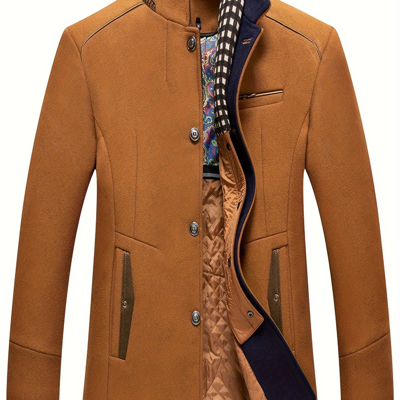 Men's Business Woolen Coat Fashion Scarf - Non Ironing, Windproof, Warm - For Men - Suitable for Fall/Winter - Perfect Gift for Business Professionals
