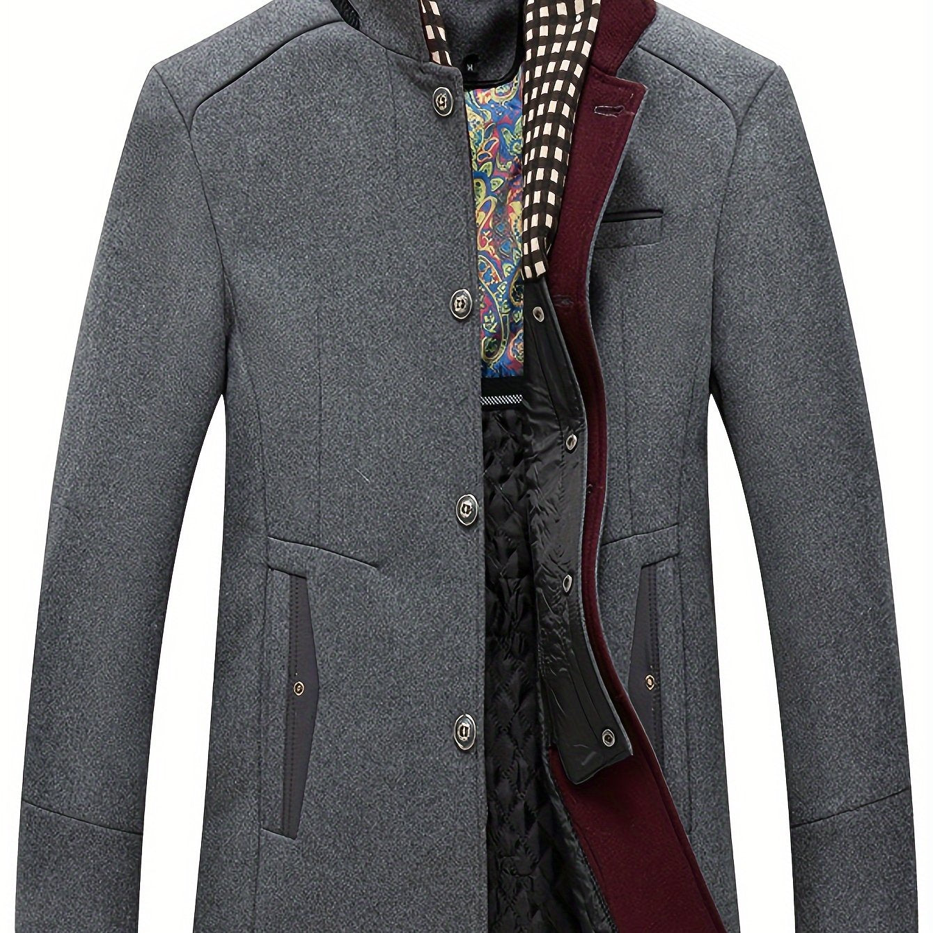 Men's Business Woolen Coat Fashion Scarf - Non Ironing, Windproof, Warm - For Men - Suitable for Fall/Winter - Perfect Gift for Business Professionals