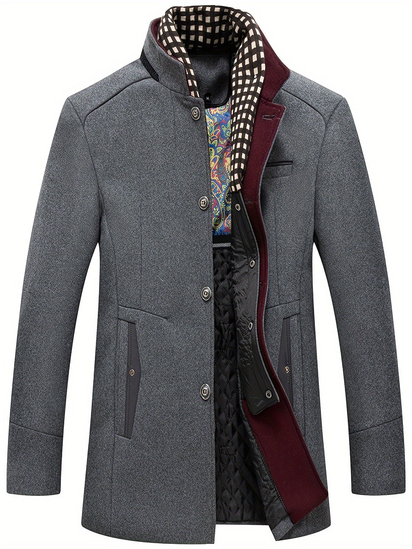 Men's Business Woolen Coat Fashion Scarf - Non Ironing, Windproof, Warm - For Men - Suitable for Fall/Winter - Perfect Gift for Business Professionals
