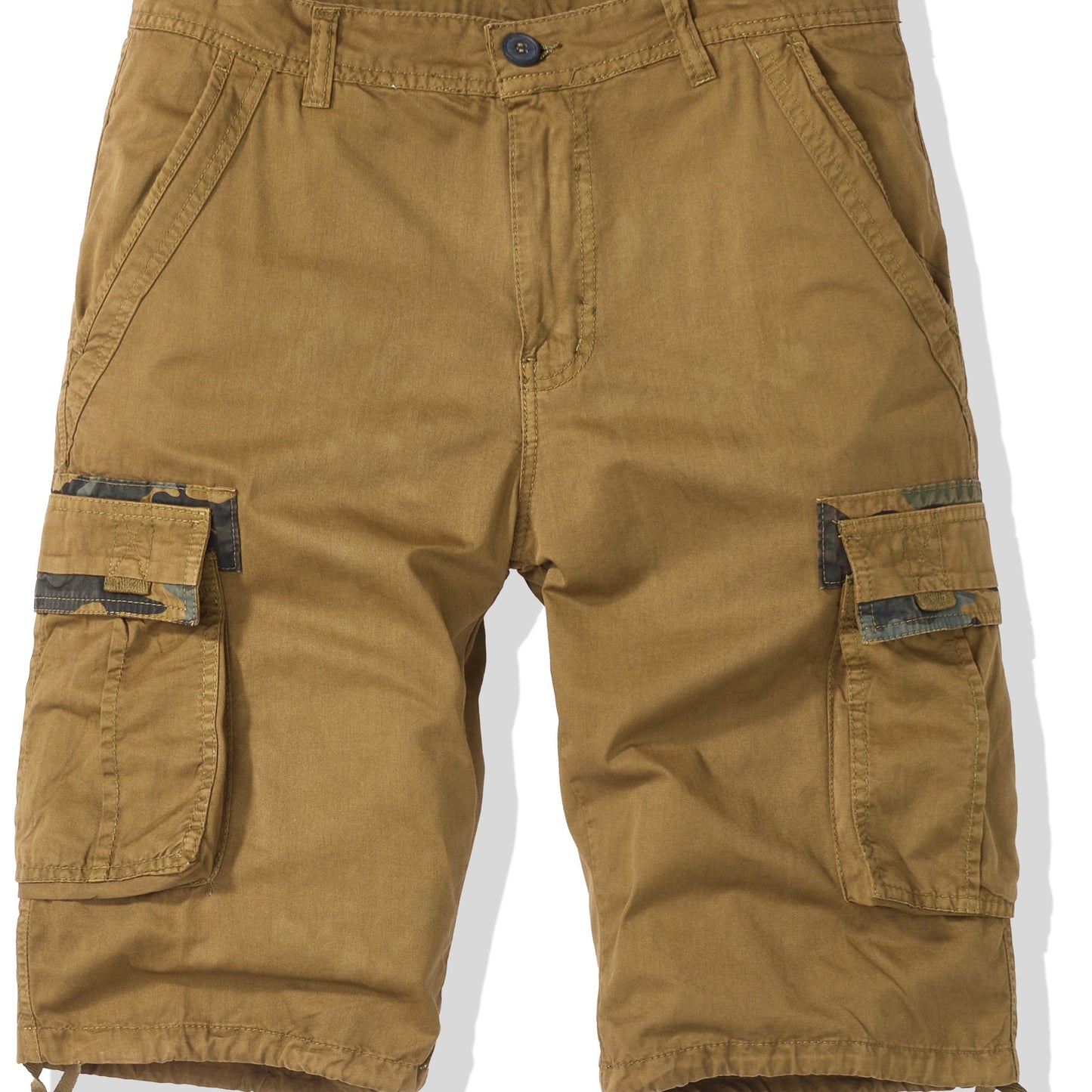 Men's Casual Multi Pocket Shorts, Chic Comfy Cotton Cargo Shorts