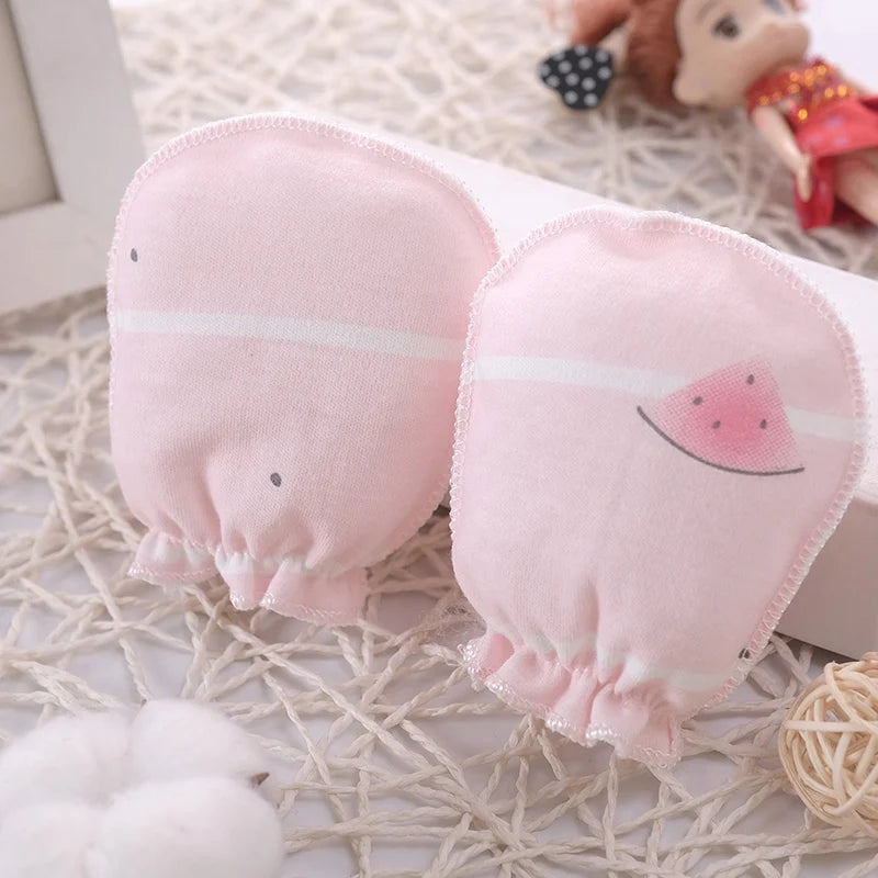 100% Cotton Baby Anti Scratching Gloves Newborn Gloves Protection Face baby Mittens Glove Infant Accessories