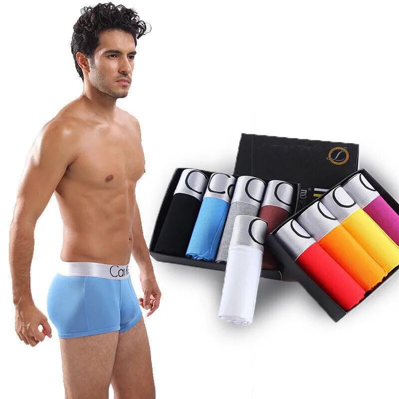 Brand Mens Underwear Boxers Men's Underpants Sexy Cueca Boxer For Mens Cotton Shorts Panties Plus Size Calzoncillos boxeador 4XL