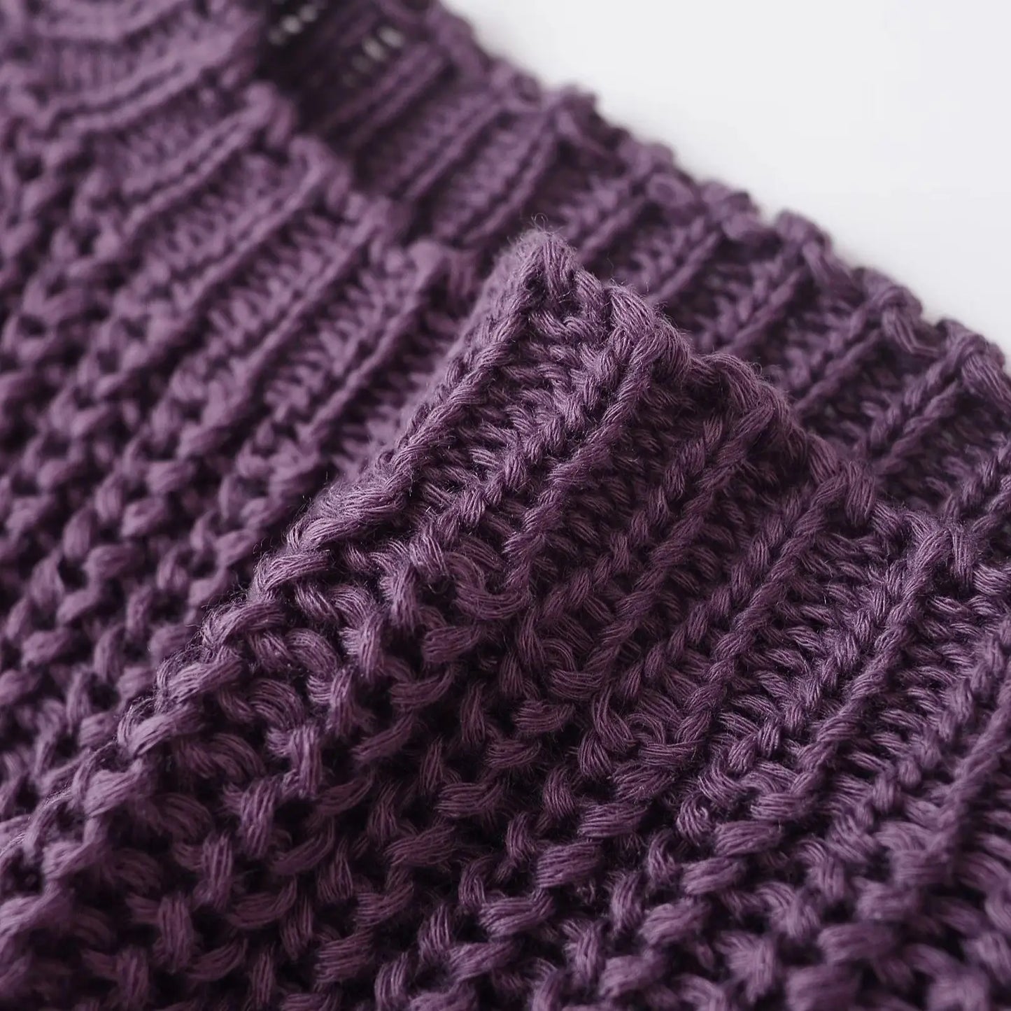 TRAFSHE Fall Sweater Sleeveless Knitted Loose Pullover O Neck Purple Color Lady Sweater Women Clothing Streetwear 5536/100
