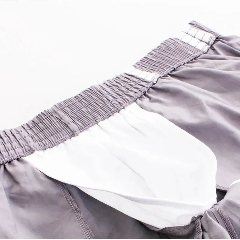 Man Running Shorts Pocket Fitness Sports Cotton Boxers Shorts Leisure Home Wear Sleepwear Male Loose Breathable Jogger Sweatpant