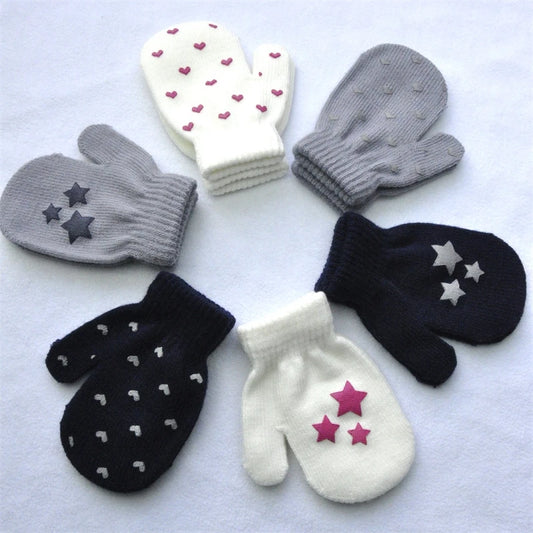 Knitted gloves mitten Baby Winter Gloves Infant baby mittens For Boy Girls Soft Warm Full Finger Gloves child mittens