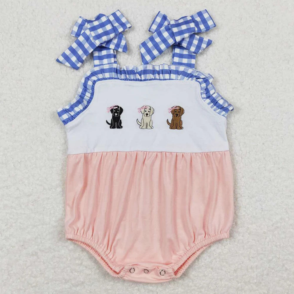 Boutique Infant Baby Girls Rompers Embroidery Camo Ducks Rompers Toddler Boys Rompers Sibling Girls Clothing Wholesale Jumpsuits