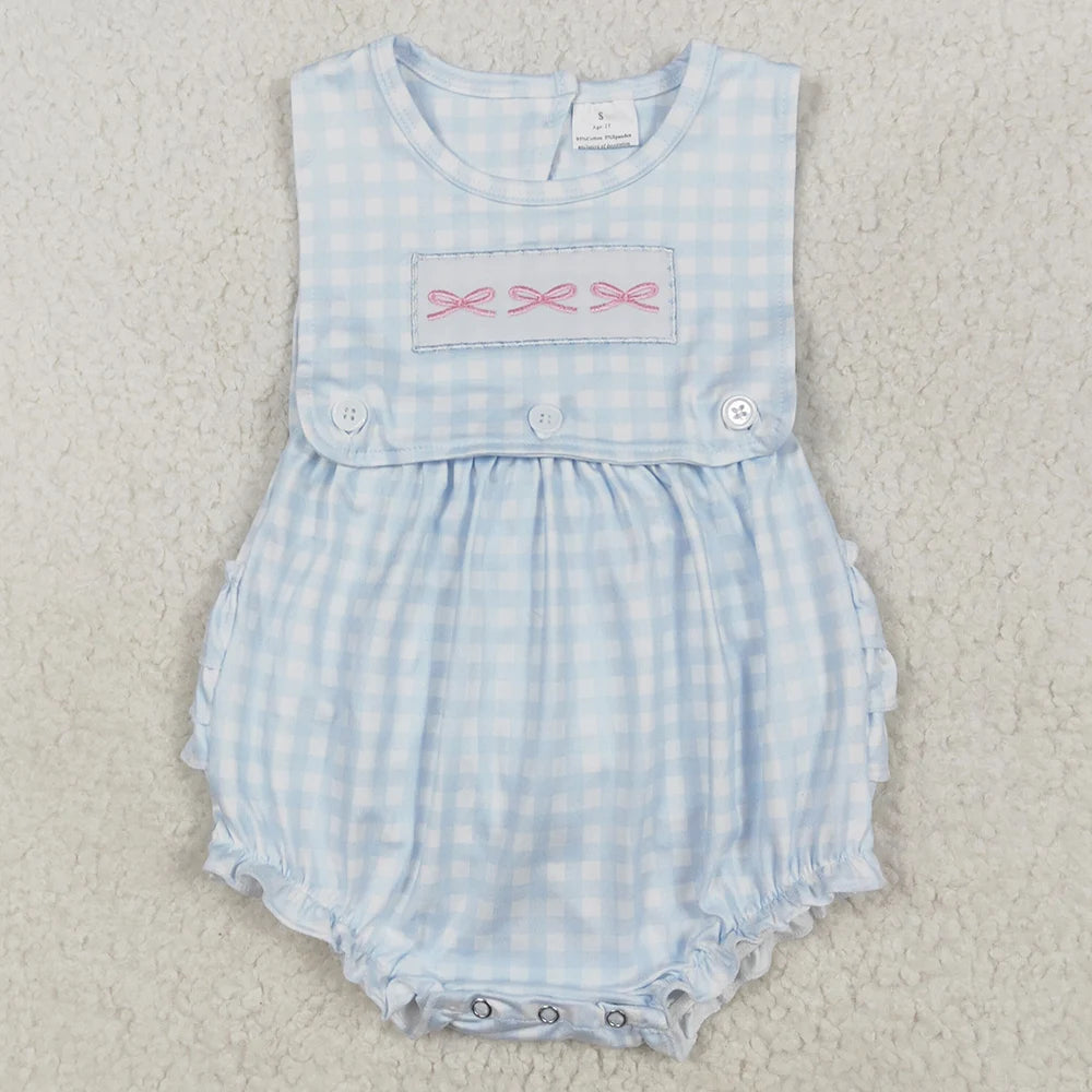 Hot Sale Infant Baby Girls Rompers Duck Flutter Sleeve Rompers Boutique Kids Clothes Sibling Onesie Toddler Girls Bubble Rompers