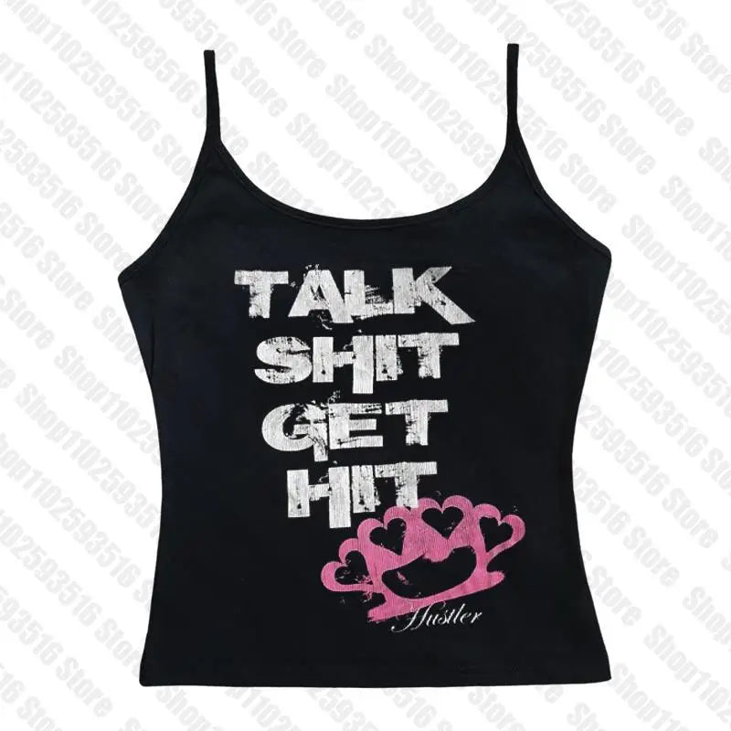 Crop Tops Y2k Vintage Top for Women 90s Vintage Clothes Women's Cropped Aesthetic Clothing Trashy Y2k 2000s Harajuku Emo Woman