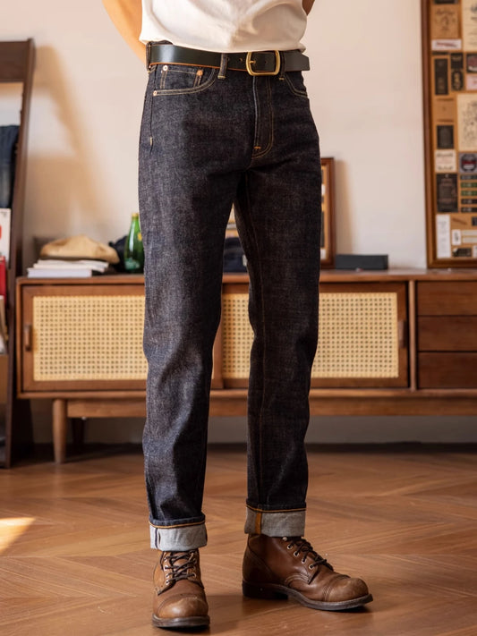 Red Tornado Customized Tapered Jeans 14oz Selvedge Denim Pants Sanforized