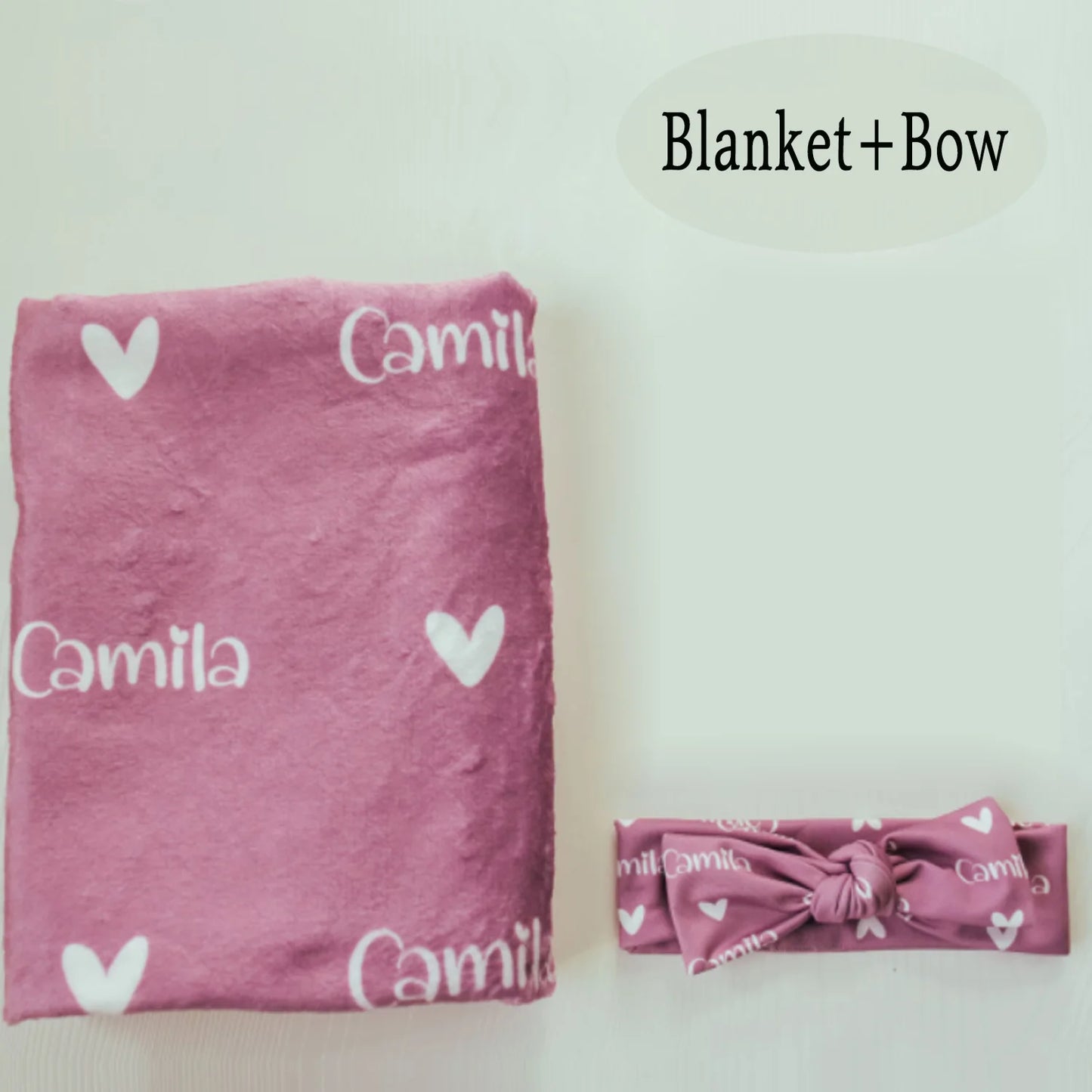 LVYZIHO Personalized Jersey Swaddle, Baby Name Hat, Custom Baby Hat, Newborn Hat, Knotted Baby Hat, Baby Swaddle