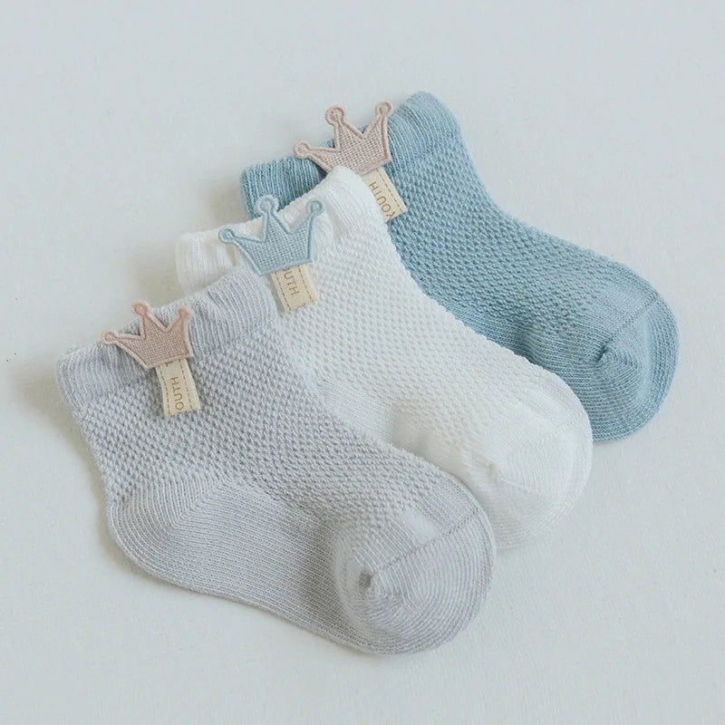 3Pairs/lot Mesh Infant Baby Socks Spring Summer Baby Socks for Girls Cotton Newborn Baby Socks Toddler Baby Boys Accessories