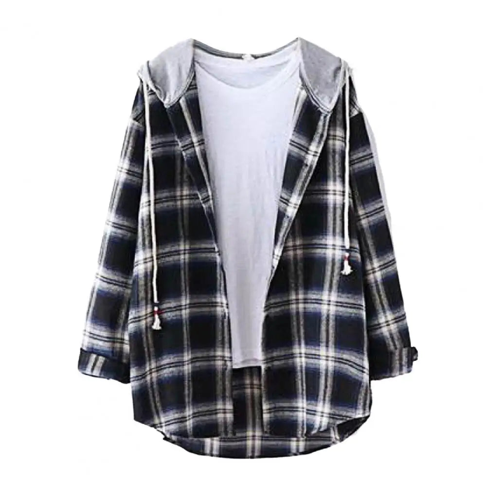 Chic Lady Jacket Outwear Women Hoodie Coat Loose Anti-pilling Women Hoodie Coat  Zipper