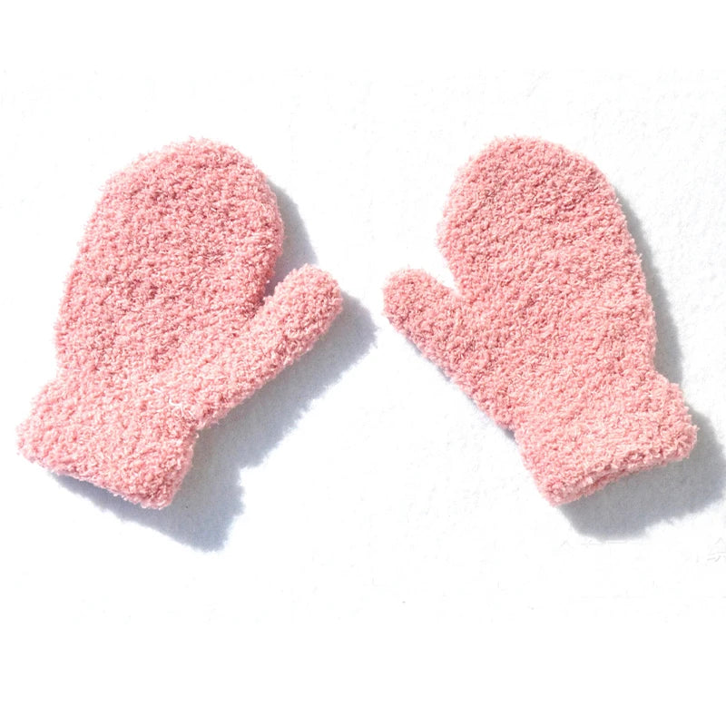 Knitted gloves mitten Baby Winter Gloves Infant baby mittens For Boy Girls Soft Warm Full Finger Gloves child mittens