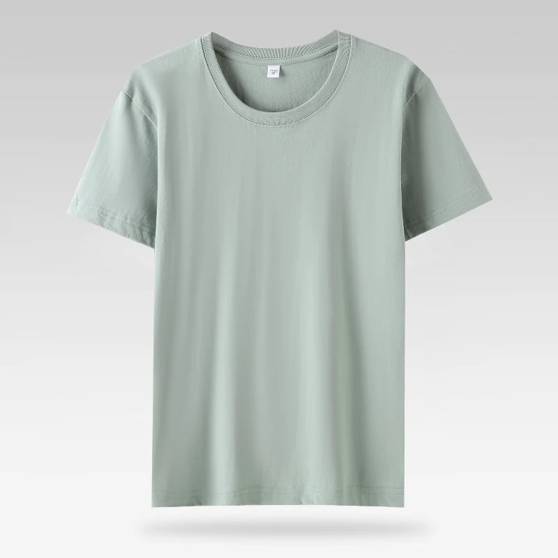 Summer Casual 100% Cotton Short Sleeve O Neck Women Tops Fashion Fit Lady T Shirt
