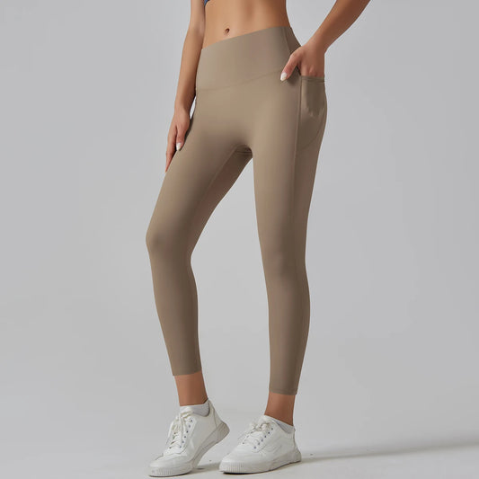 Women Leggings With Pockets Yoga Pants Gym Leggings Sport Women Fitness High Waist Female Legging Tummy Control Running Training