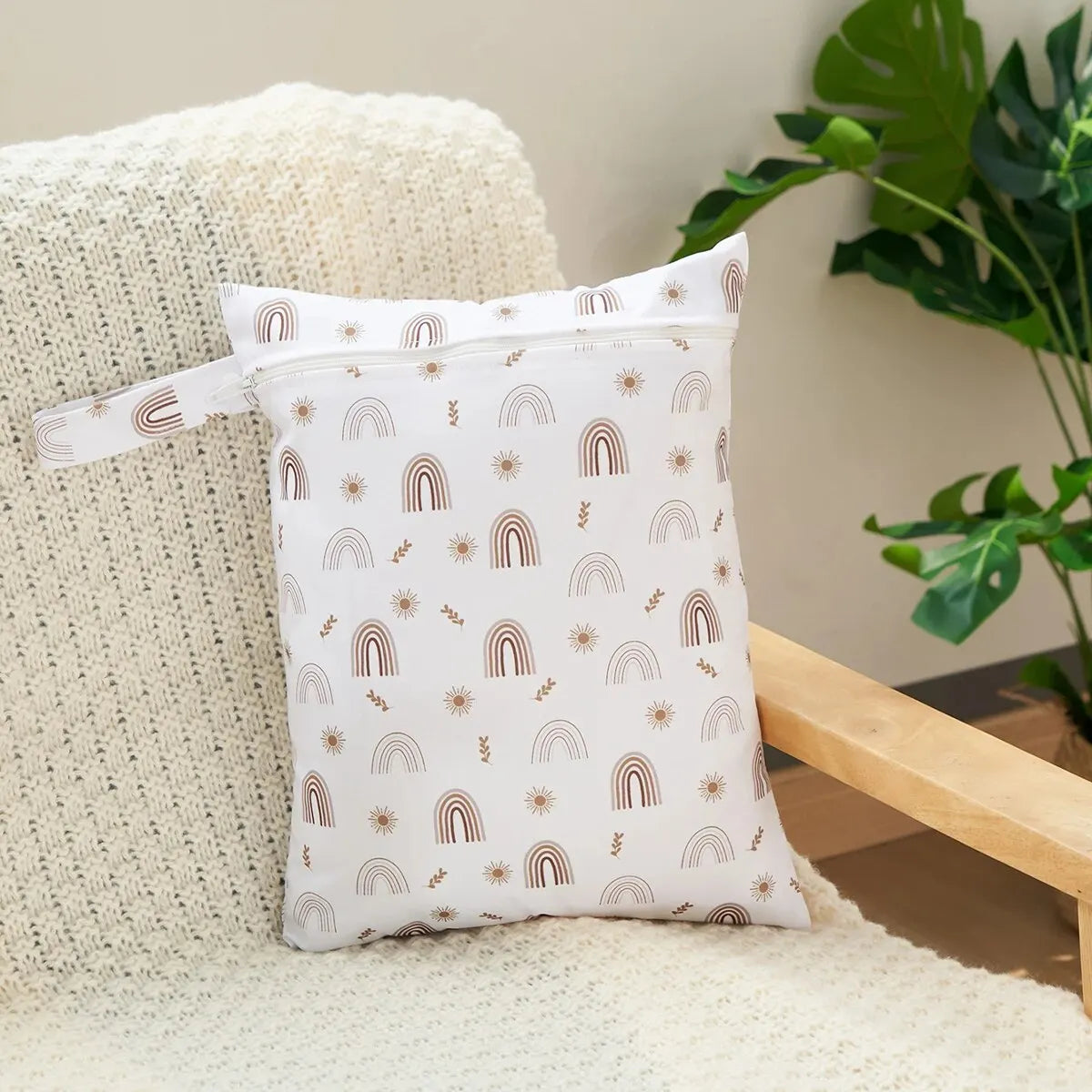 PUL Wetbag For Baby Diapers Nappies Reusable Waterproof Diaper Bag 28cmx36cm