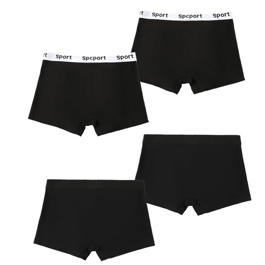 4pcs Boys Underwear Soft Breathable Cartoon Pattern Comfy Boxers Briefs