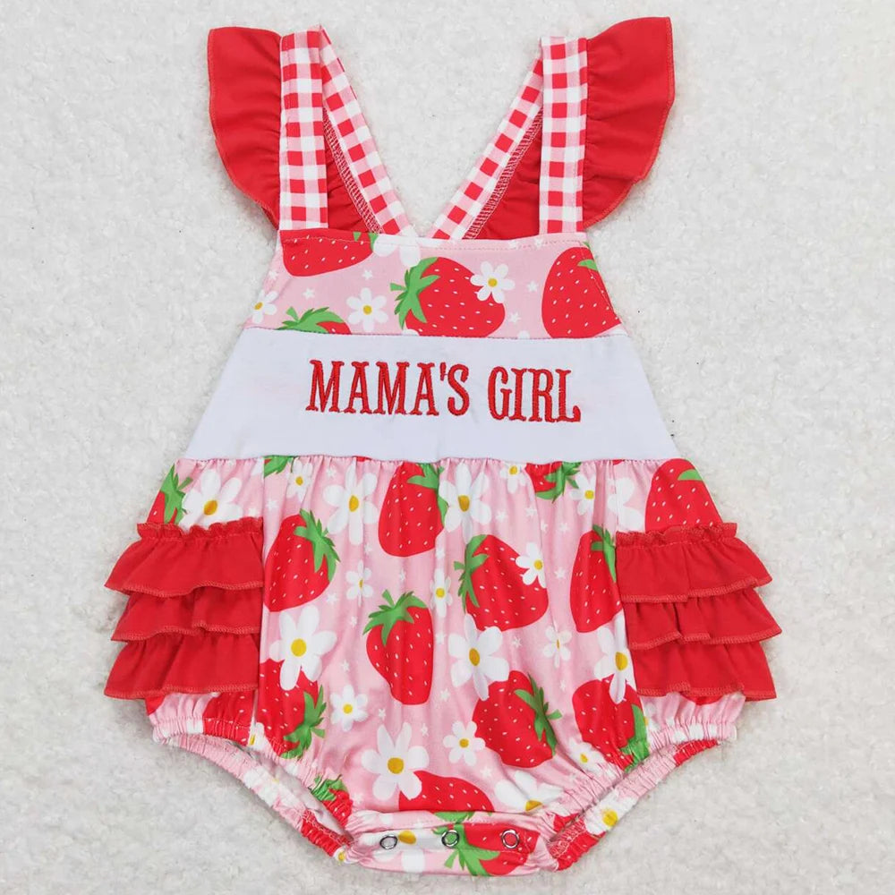 Hot Sale Infant Baby Girls Rompers Duck Flutter Sleeve Rompers Boutique Kids Clothes Sibling Onesie Toddler Girls Bubble Rompers