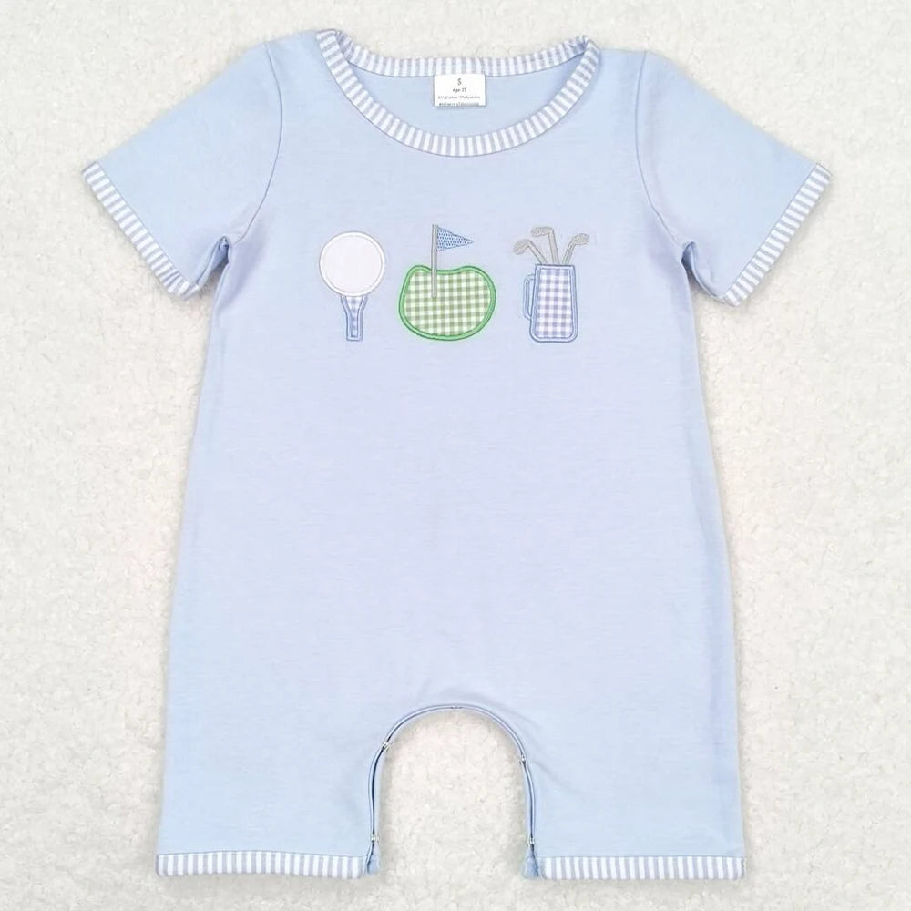 Boutique Infant Baby Girls Rompers Embroidery Camo Ducks Rompers Toddler Boys Rompers Sibling Girls Clothing Wholesale Jumpsuits