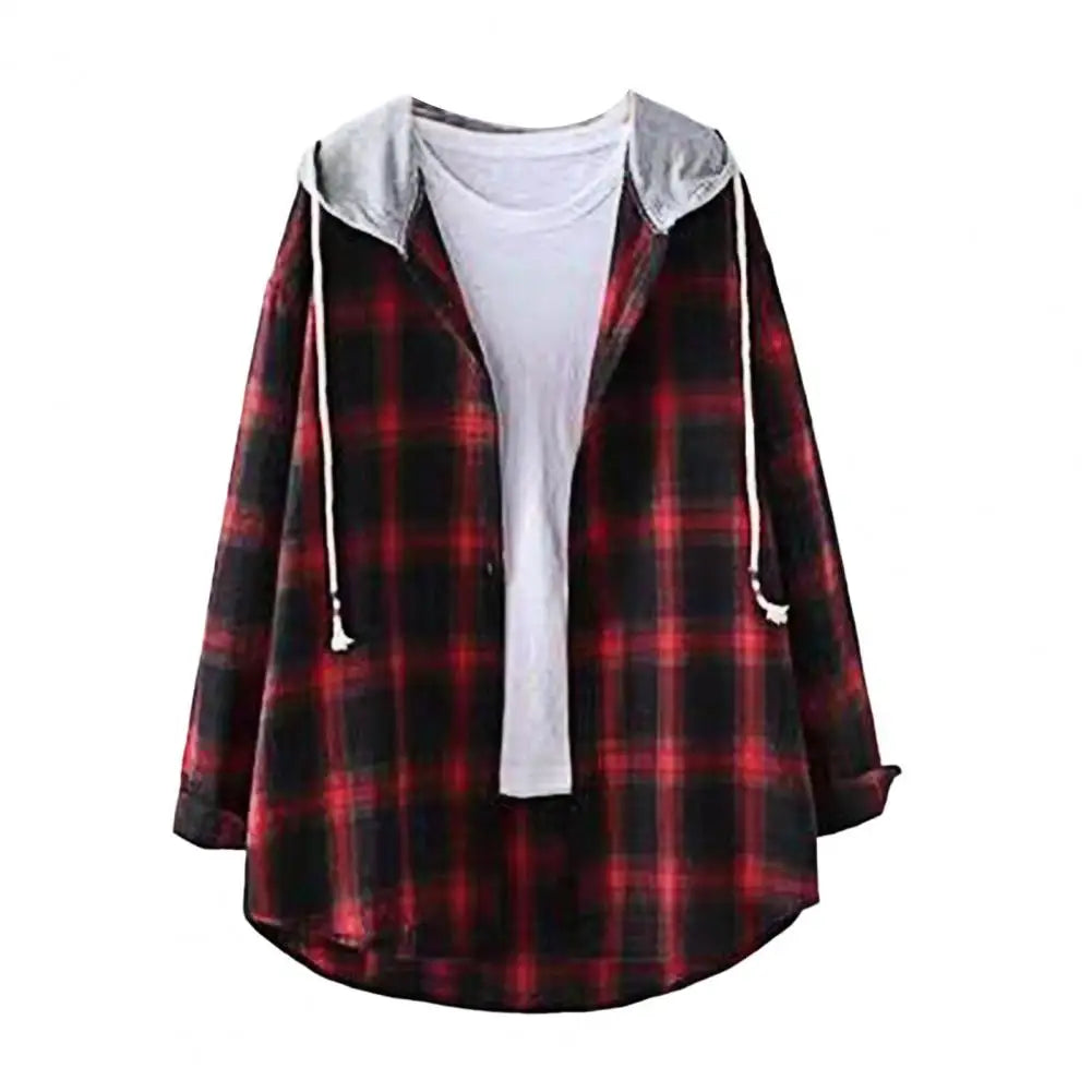 Chic Lady Jacket Outwear Women Hoodie Coat Loose Anti-pilling Women Hoodie Coat  Zipper