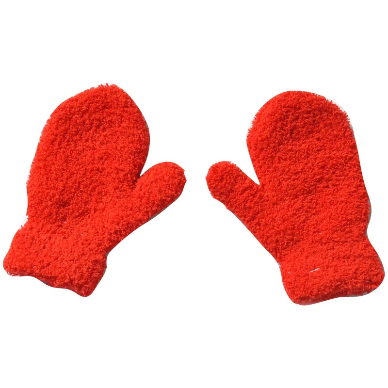 Knitted gloves mitten Baby Winter Gloves Infant baby mittens For Boy Girls Soft Warm Full Finger Gloves child mittens