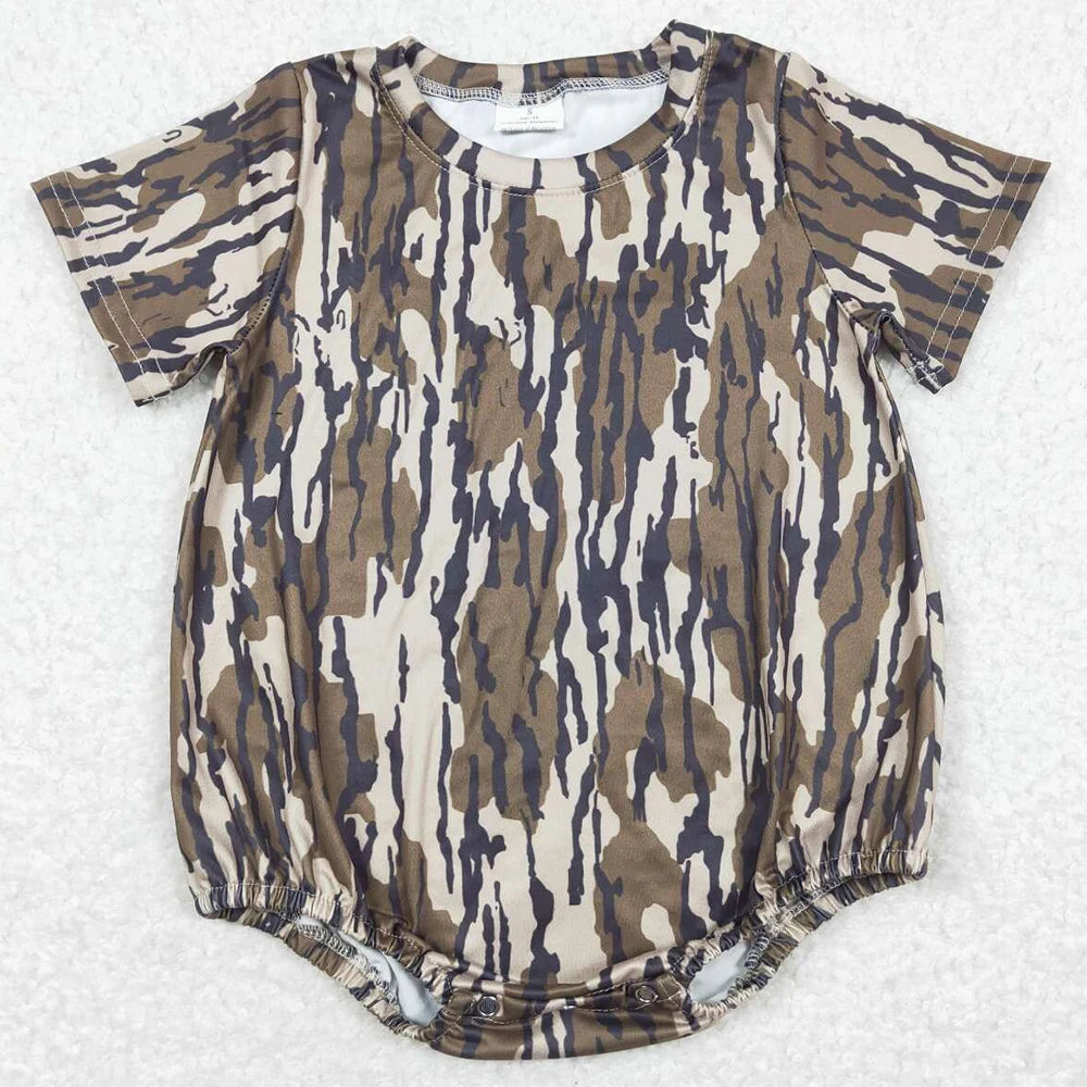 Hot Sale Infant Baby Girls Rompers Duck Flutter Sleeve Rompers Boutique Kids Clothes Sibling Onesie Toddler Girls Bubble Rompers