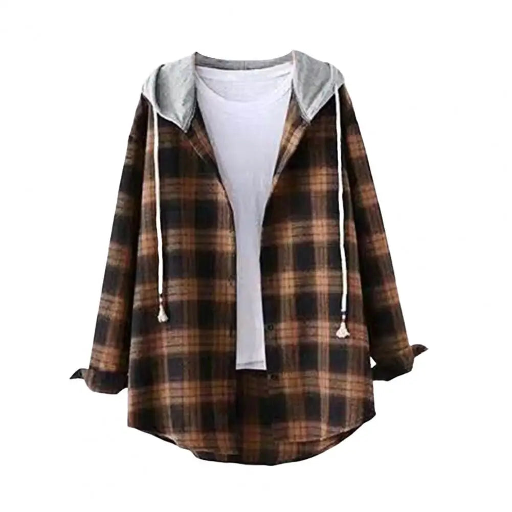 Chic Lady Jacket Outwear Women Hoodie Coat Loose Anti-pilling Women Hoodie Coat  Zipper
