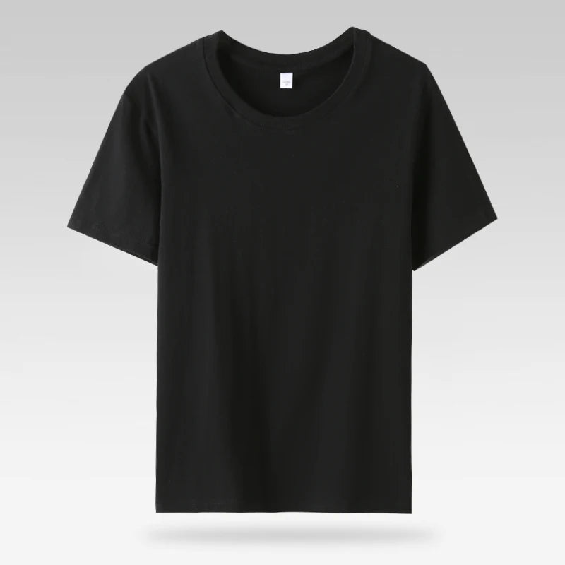 Summer Casual 100% Cotton Short Sleeve O Neck Women Tops Fashion Fit Lady T Shirt