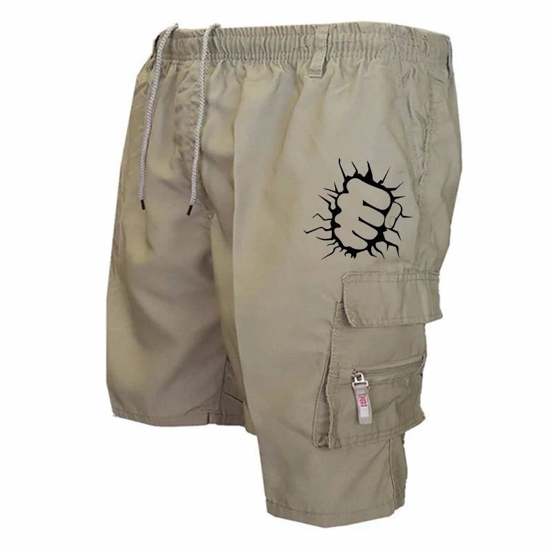 Men's Cargo Shorts Casual Printed Jogging Shorts Loose Work Casual Shorts Cargo Shorts