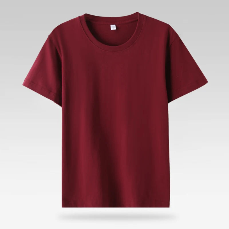 Summer Casual 100% Cotton Short Sleeve O Neck Women Tops Fashion Fit Lady T Shirt