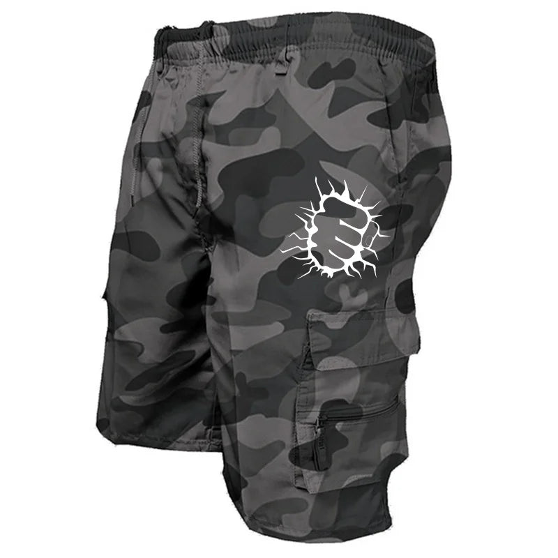 Men's Cargo Shorts Casual Printed Jogging Shorts Loose Work Casual Shorts Cargo Shorts