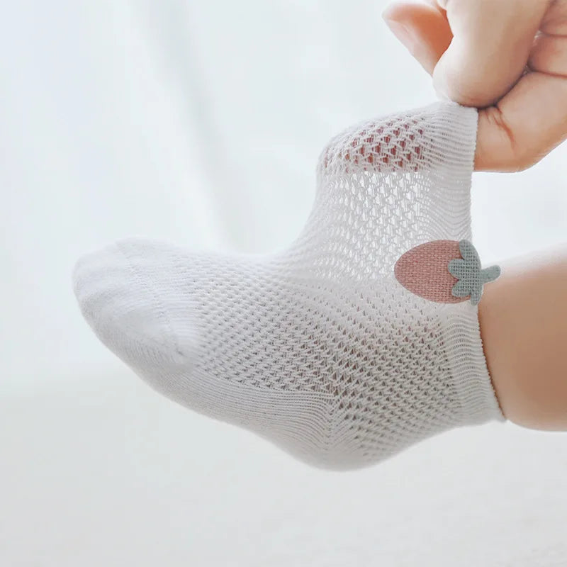 3Pairs/lot Mesh Infant Baby Socks Spring Summer Baby Socks for Girls Cotton Newborn Baby Socks Toddler Baby Boys Accessories