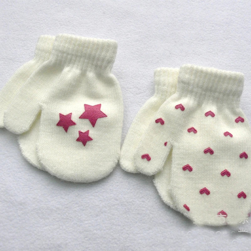 Knitted gloves mitten Baby Winter Gloves Infant baby mittens For Boy Girls Soft Warm Full Finger Gloves child mittens