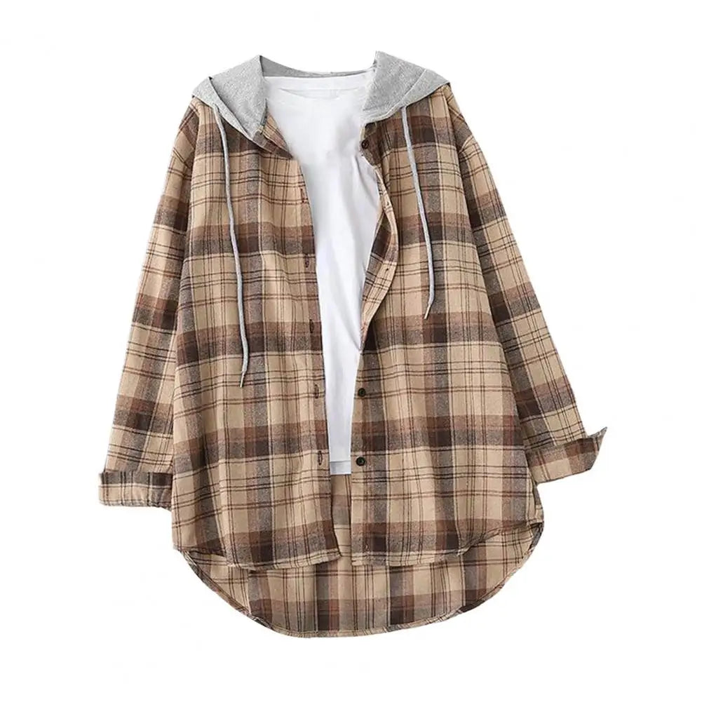 Chic Lady Jacket Outwear Women Hoodie Coat Loose Anti-pilling Women Hoodie Coat  Zipper