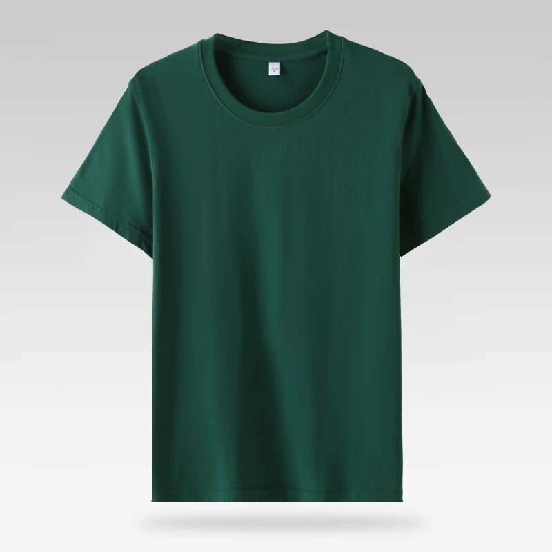Summer Casual 100% Cotton Short Sleeve O Neck Women Tops Fashion Fit Lady T Shirt