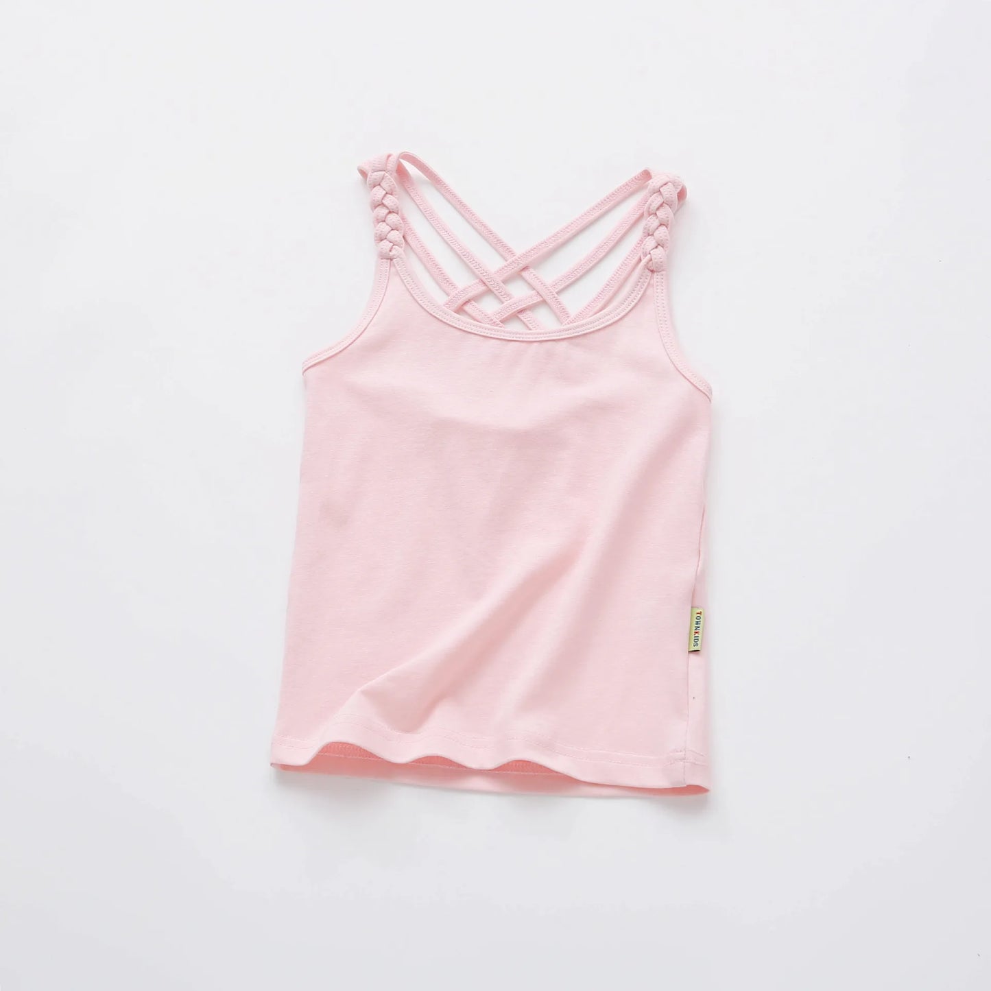 2022 Girls Summer Tank Tops Cotton Kids Underwear Model Candy Color Girl Camisole Baby Singlets Children Undershirt Sports Top