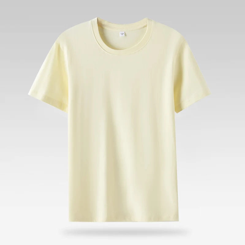 Summer Casual 100% Cotton Short Sleeve O Neck Women Tops Fashion Fit Lady T Shirt