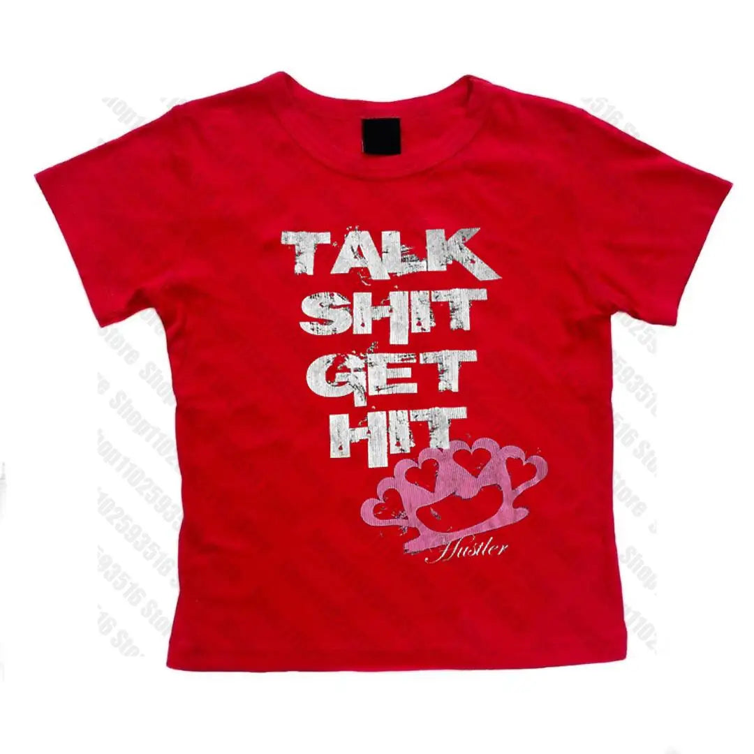 Crop Tops Y2k Vintage Top for Women 90s Vintage Clothes Women's Cropped Aesthetic Clothing Trashy Y2k 2000s Harajuku Emo Woman