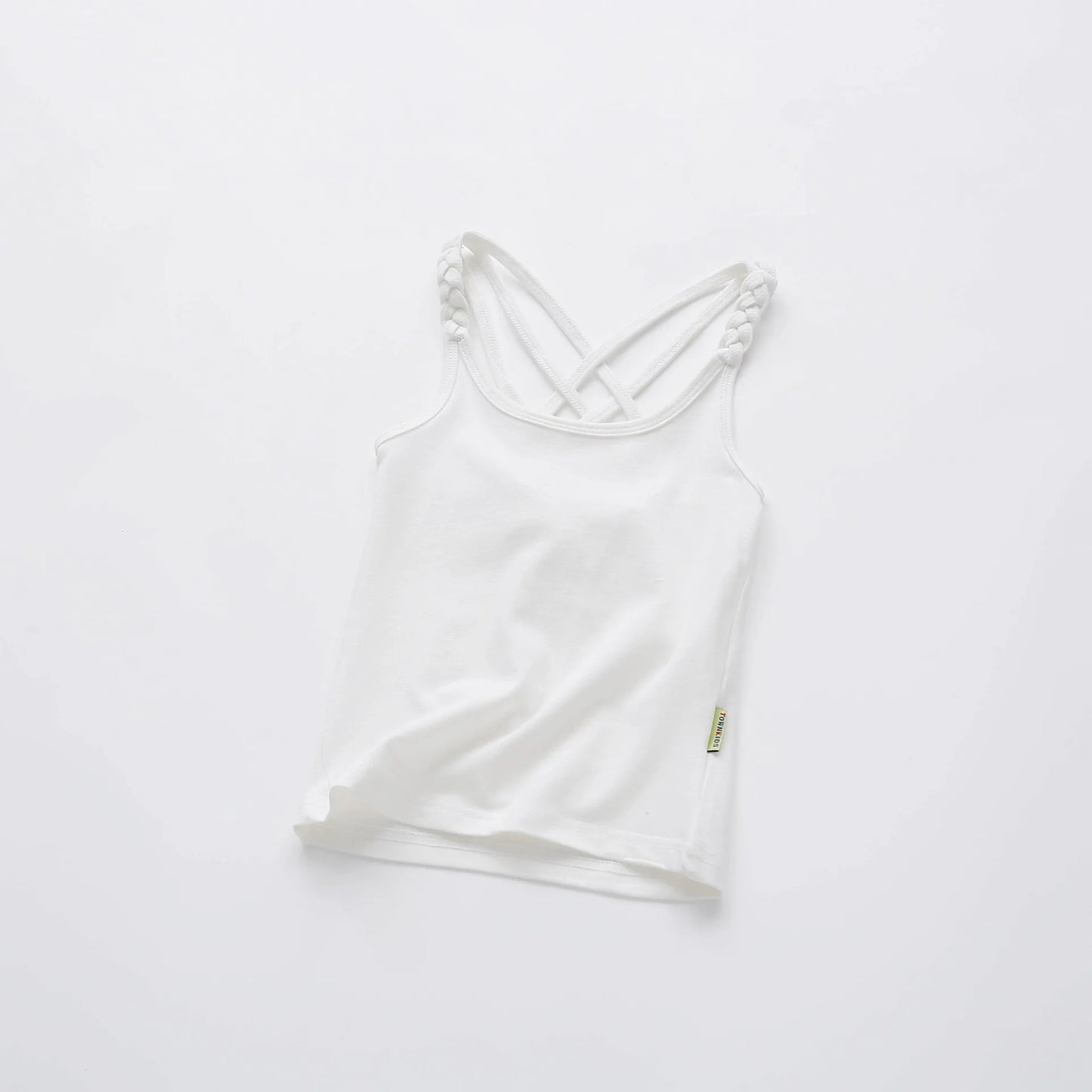 2022 Girls Summer Tank Tops Cotton Kids Underwear Model Candy Color Girl Camisole Baby Singlets Children Undershirt Sports Top