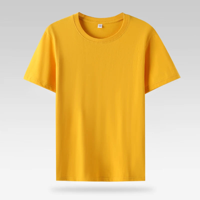 Summer Casual 100% Cotton Short Sleeve O Neck Women Tops Fashion Fit Lady T Shirt